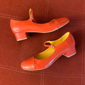 Red vintage dancing shoes